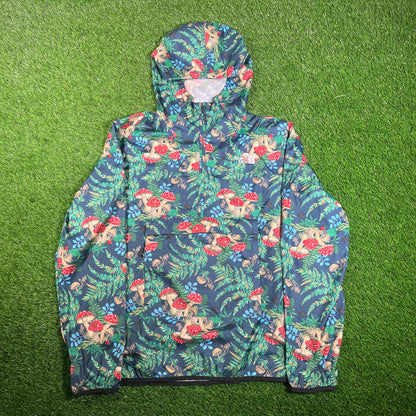 North Face 3 Fish Studios Mushroom Anorak Size Large USED v17969