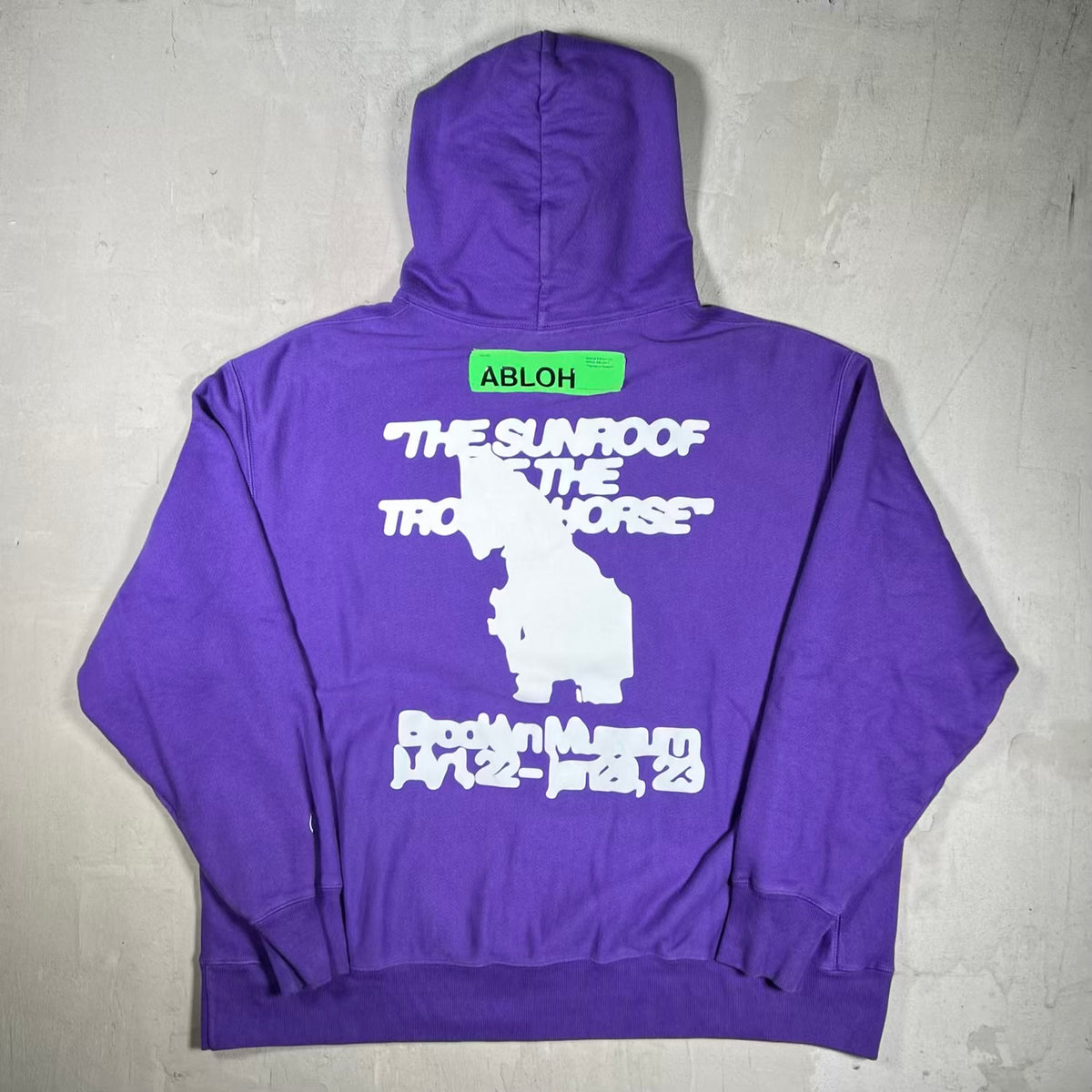 Virgil Abloh "Figures of Speech" Purple Hoodie Size XXL USED x18463