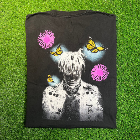 Juice Wrld Legends Never Die RIP Black Tee Size Large USED x16963