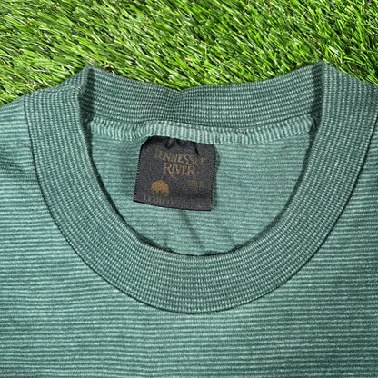 1990s Green Camp Mohawk Tee Size Large USED v16920