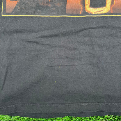 2000 Jay Z DMX Hard Knock Life Ryde or Die Tour Black Tee Size XL USED v18667