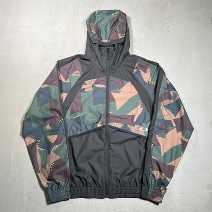 Oakley Half Camo Lightweight Zip Up Jacket Size Small USED v18935