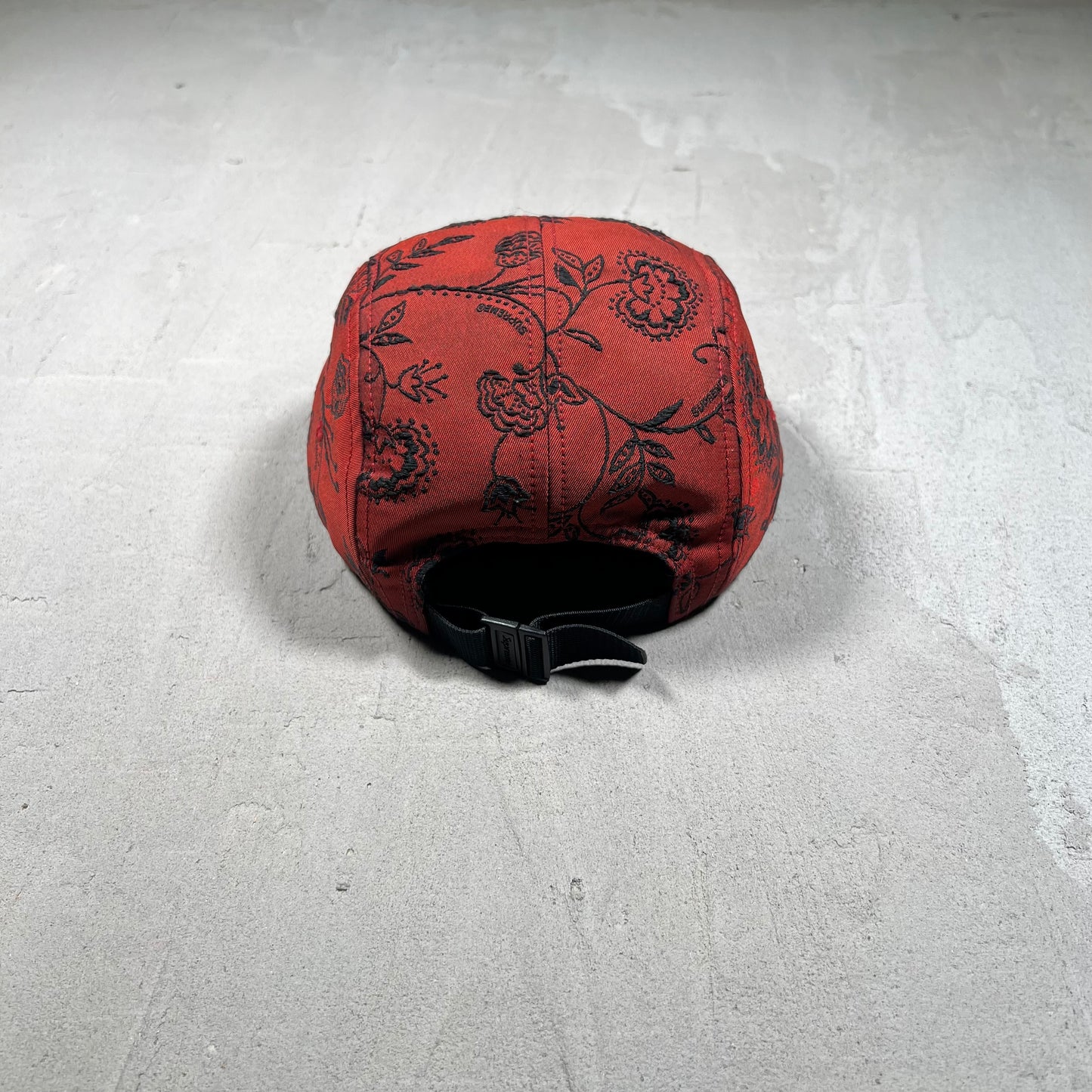 Supreme Floral Jacquard Camp Cap Red (2025) USED x17243