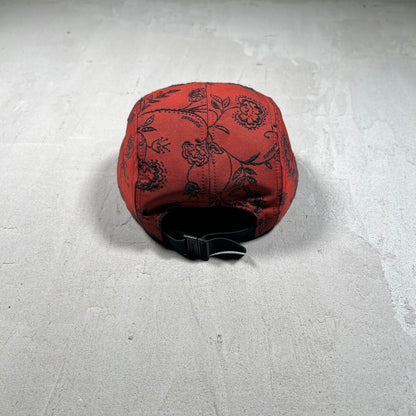 Supreme Floral Jacquard Camp Cap Red (2025) USED x17243