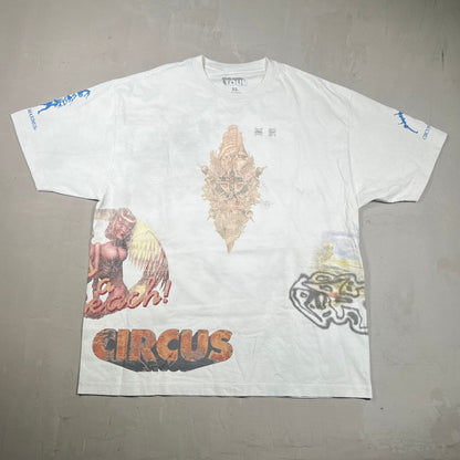 Travis Scott Circus Maximus "See the Future" White Tee Size XL USED x17354