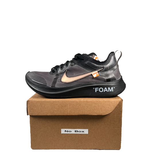 Nike Zoom Fly Off White Black Size 7.5 USED s16242