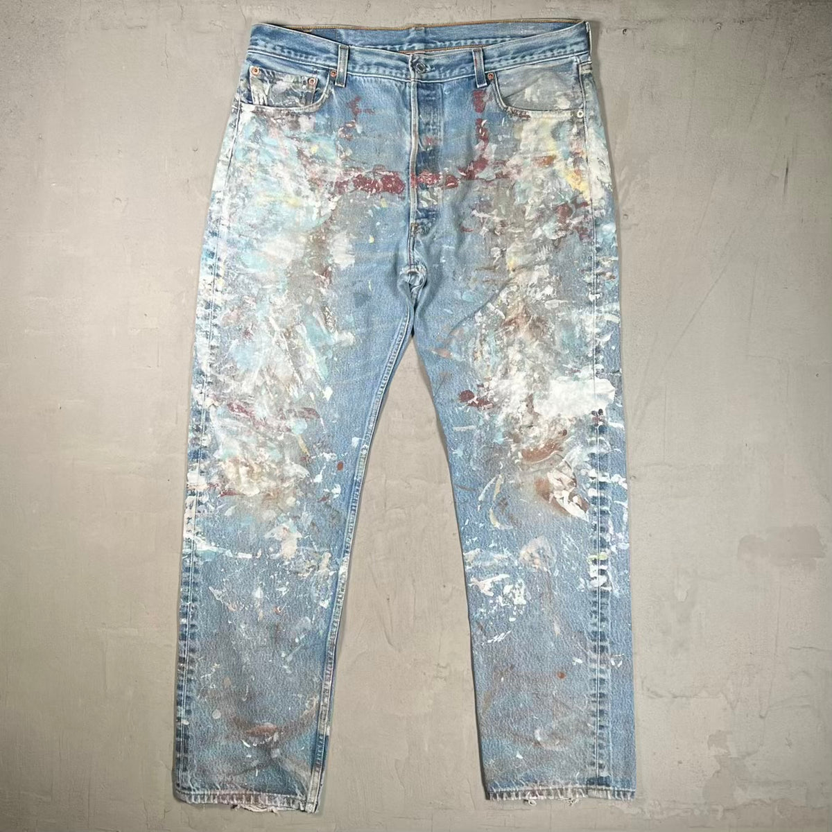 1999 Levi's 501xx Blue Denim Jeans Size 38 USED v20439
