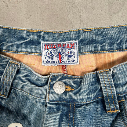 Ice Cream Running Dog Lightwiash Jeans Size 32 USED x17520