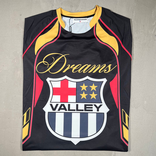Vale Valley Dream Black Soccer Jersey Size Medium NEW x17309