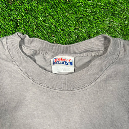 Y2K Apple "Switch Here" Grey Tee Size XL USED v18644