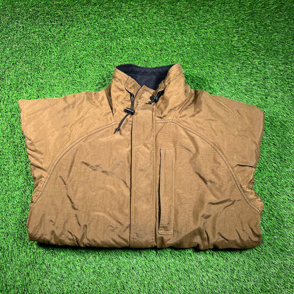 Y2K Nike ACG Brown Insulated Field Jacket Size Large USED v18572