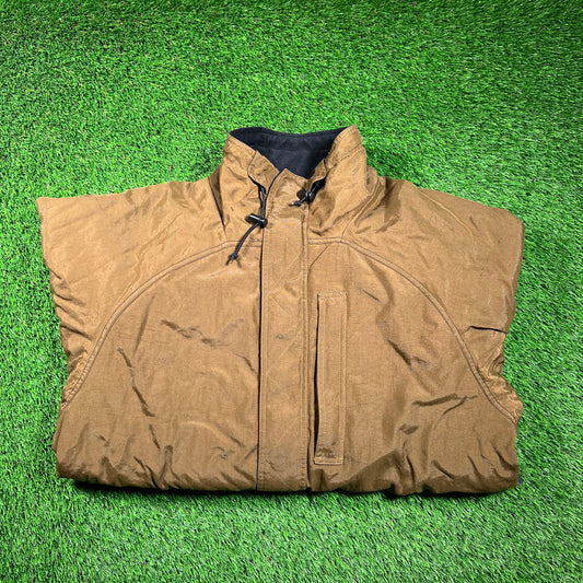 Y2K Nike ACG Brown Insulated Field Jacket Size Large USED v18572
