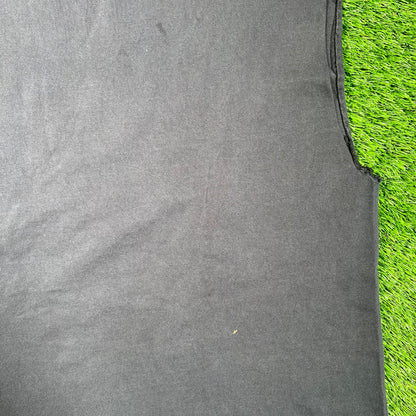 1990s "Coin Flip" Humor Black Tee Size XXL USED v18646