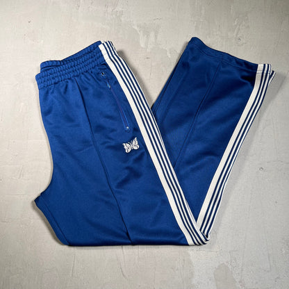 Needles Blue/White Track Pants Size Large USED x17608