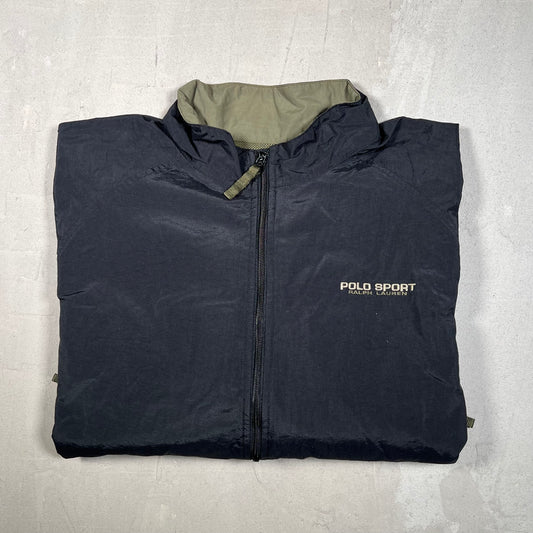Polo Sport Ralph Lauren Black Track Jacket Size XL USED v19085