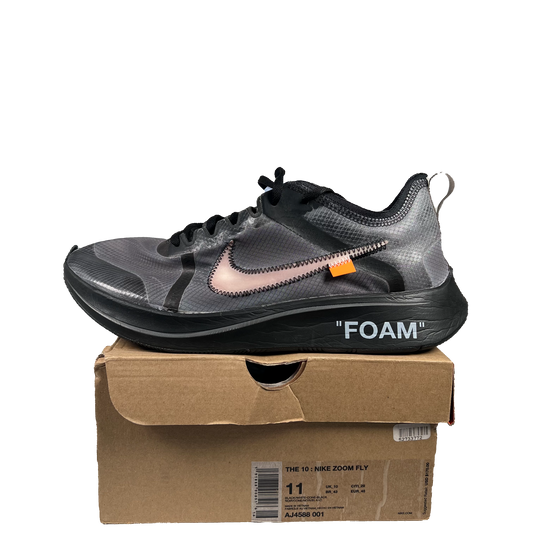 Nike Zoom Fly Off-White Black Silver (2018) Size 11 USED s19367