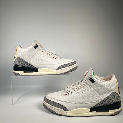 Jordan 3 White Cement Reimagined (2023) Size 8.5 USED s21048