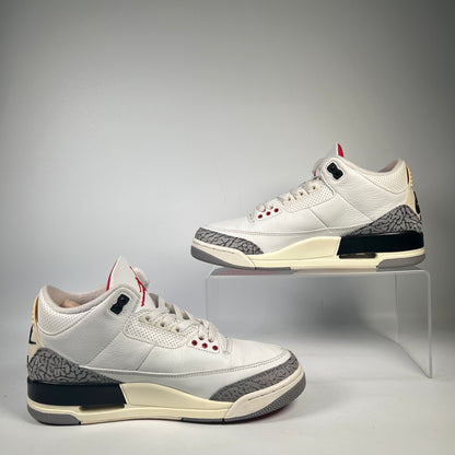 Jordan 3 White Cement Reimagined (2023) Size 8.5 USED s21048