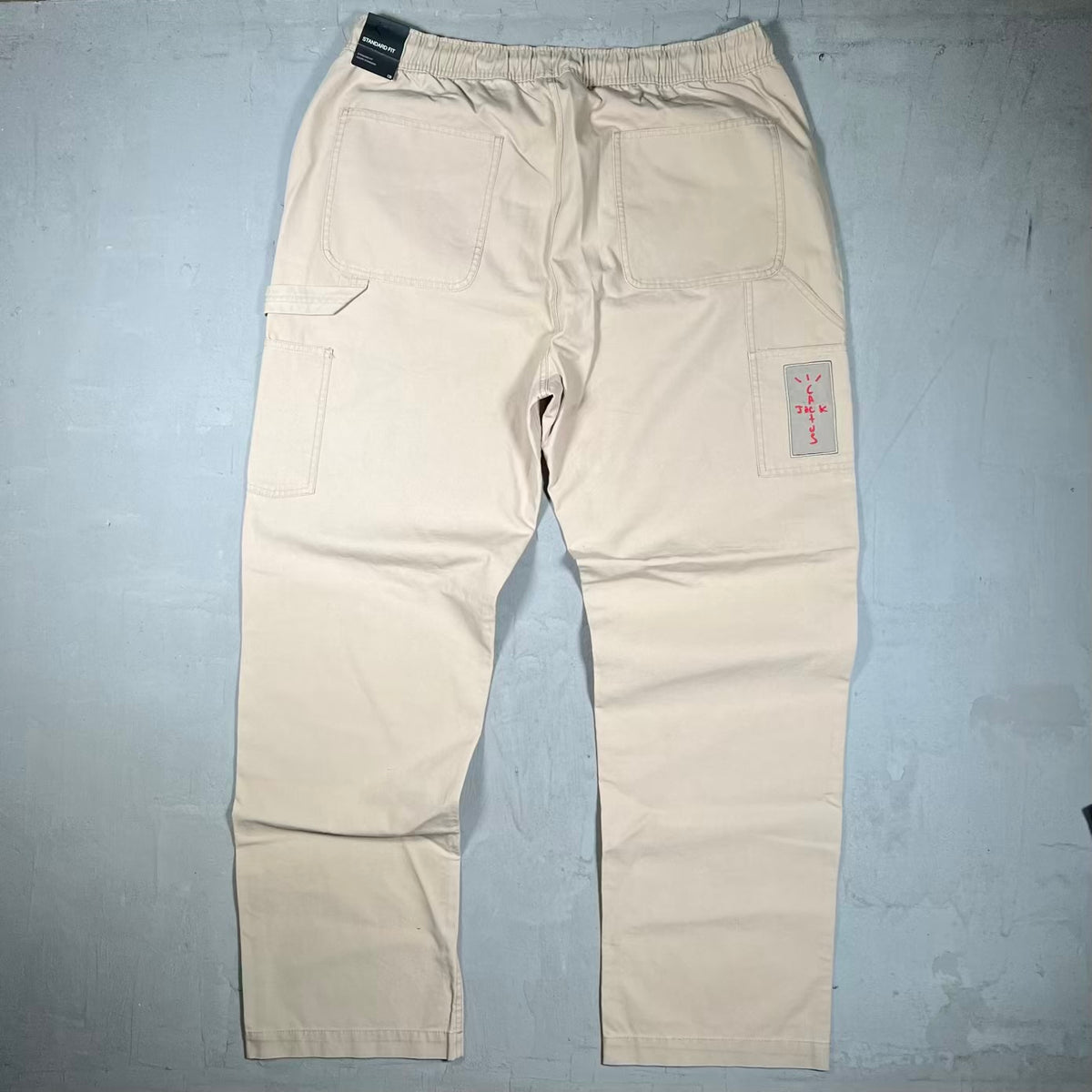 Cactus Jack Jordan Beige Carpenter Pants Size XL NEW x18459