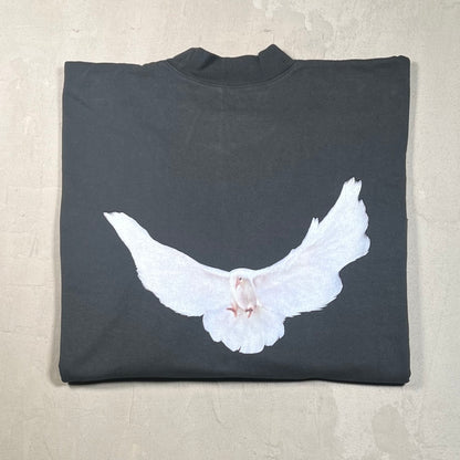 Yeezy Gap Dove Black Oversized Tee Size Large USED x17498