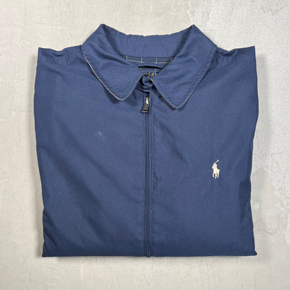 Y2K Polo Ralph Lauren Navy Jacket Size Large USED v19504