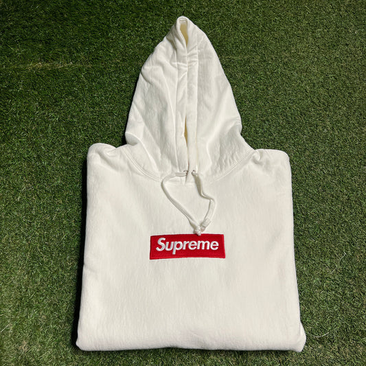 Supreme White BOGO Hoodie (2021) Size XL USED x14251