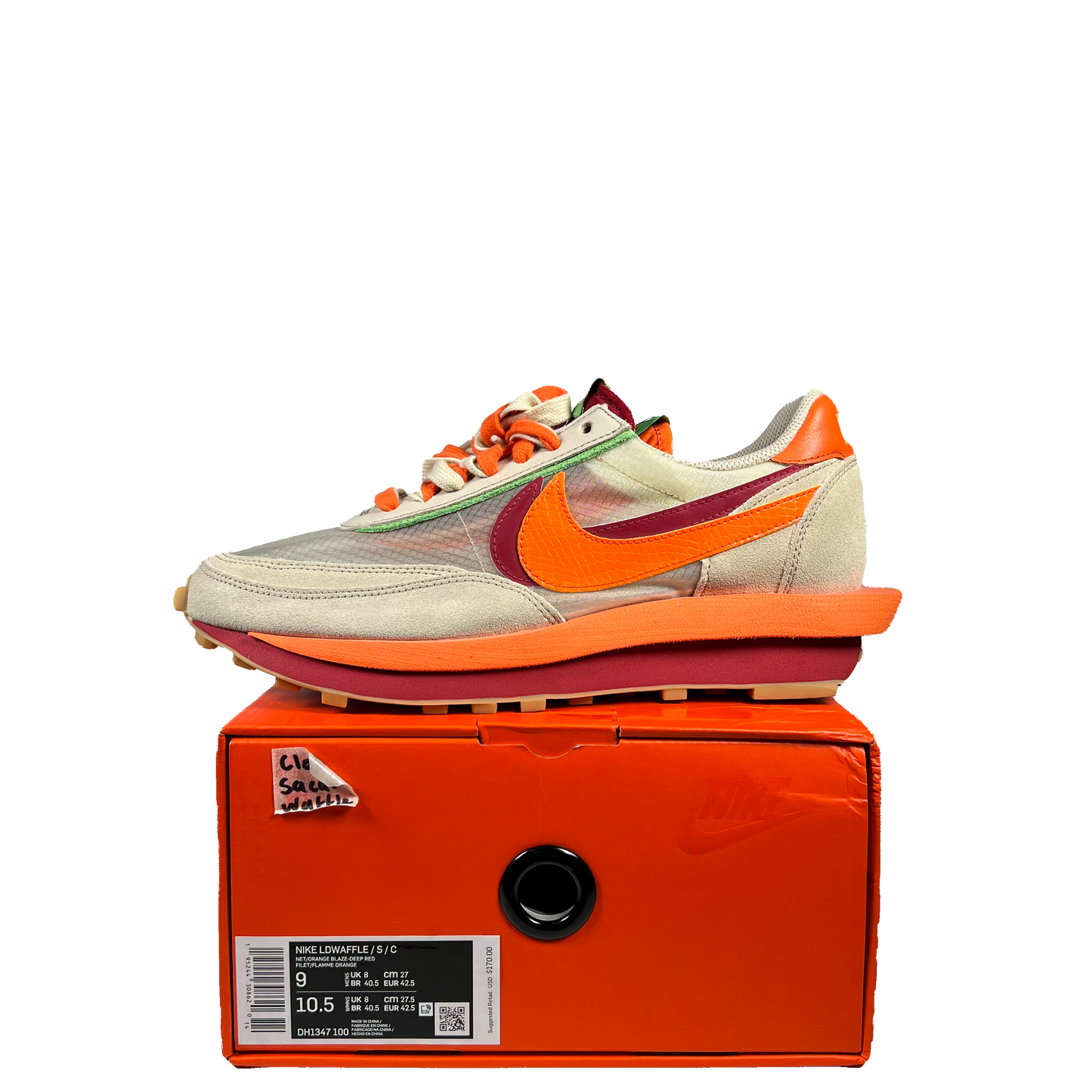 Nike LD Waffle Sacai Clot Size 9 NEW s5055