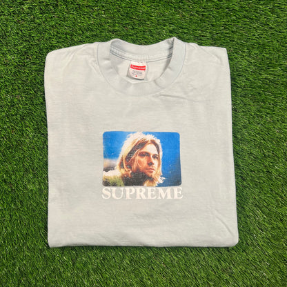 Supreme Pale Blue Kurt Cobain Tee (2023) Size Small USED x16232