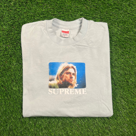 Supreme Pale Blue Kurt Cobain Tee (2023) Size Small USED x16232