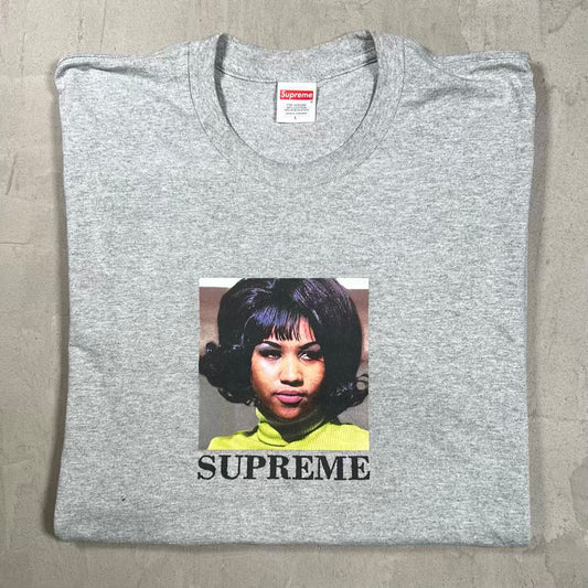 Supreme Aretha Tee Grey (2026) Size Large USED x18594