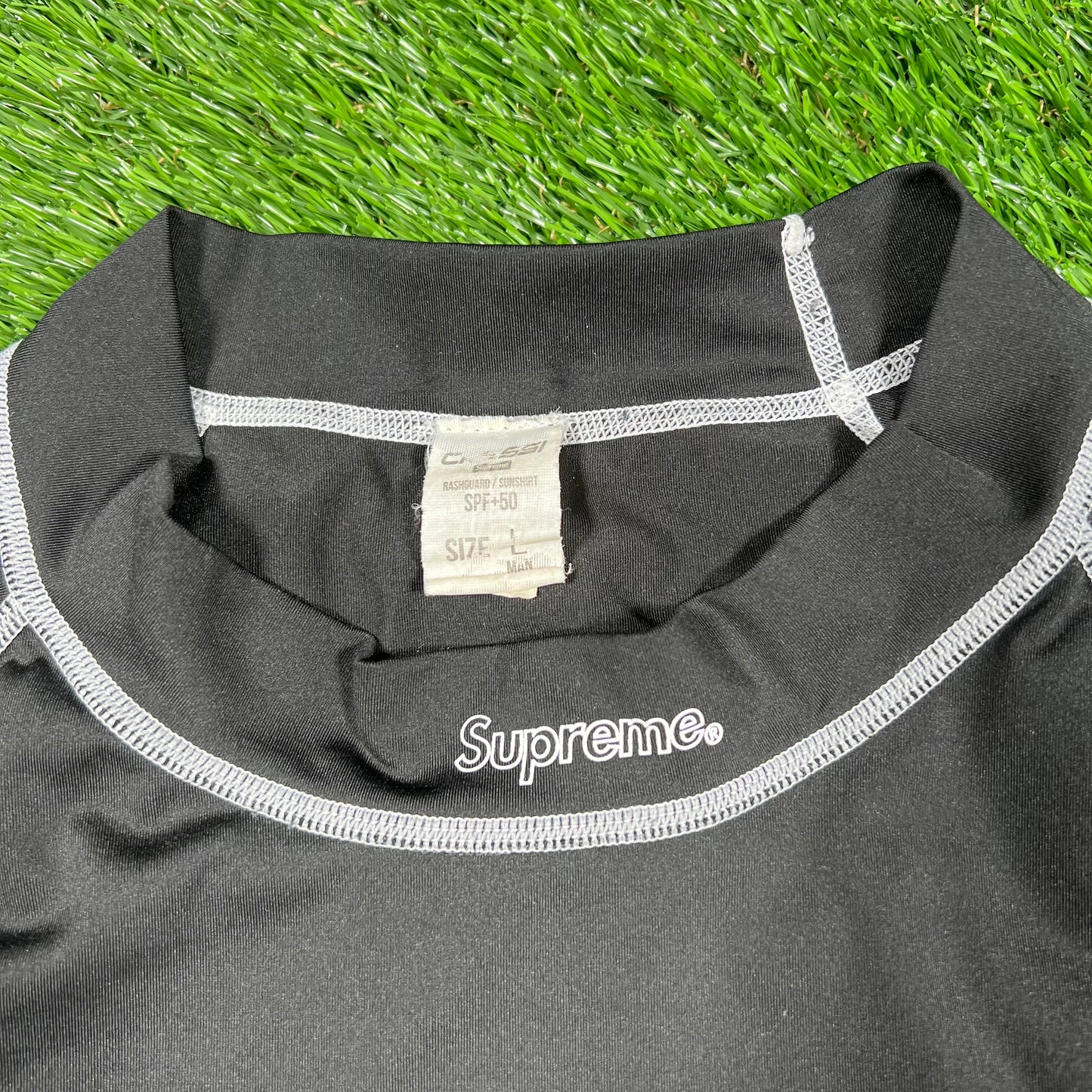 Supreme x Cessi Rash Guard Black Size Large USED x14834