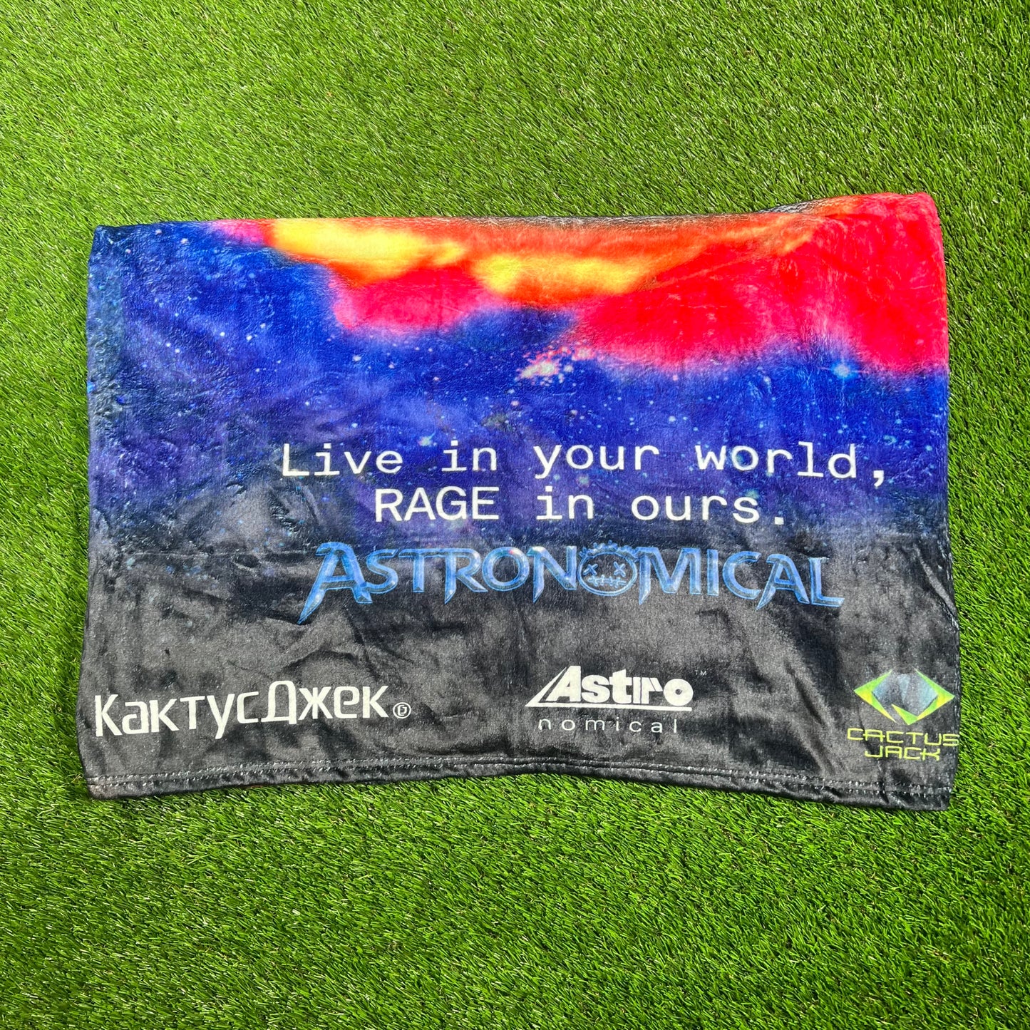 Travis Scott Cactus Jack World Blanket Size One Size NEW x14597