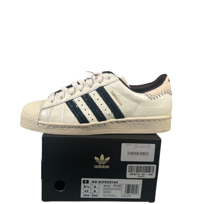Adidas Superstar Wales Bonner White Croc (2024) Size 8.5 NEW s18516