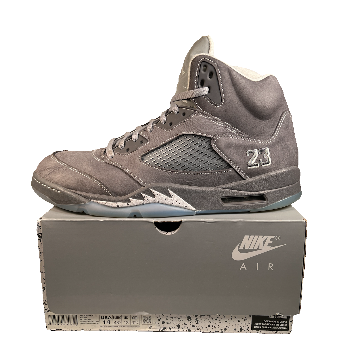 Jordan 5 Wolf Grey (2026) Size 14 USED s22581