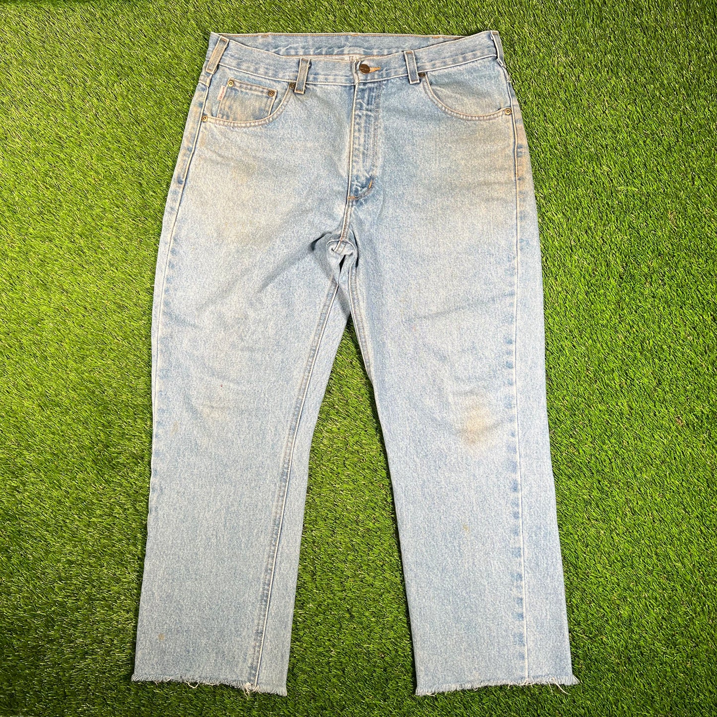 Y2K Carhartt Light Blue Denim Painters Size 36 USED v17992