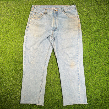 Y2K Carhartt Light Blue Denim Painters Size 36 USED v17992