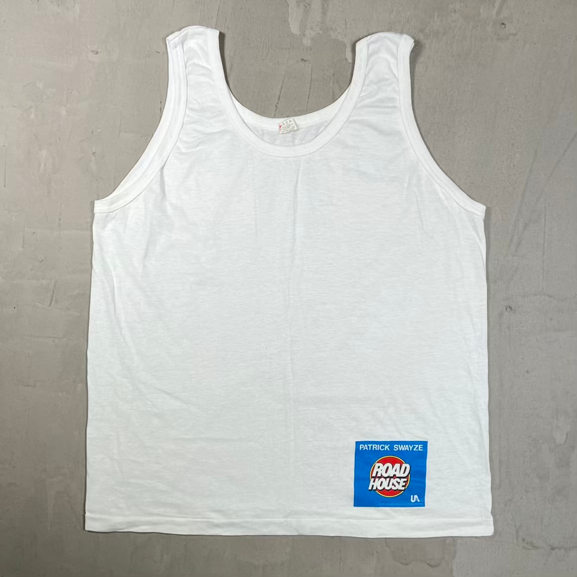 1989 Road House Movie Promo Tank White Size XL USED v20382