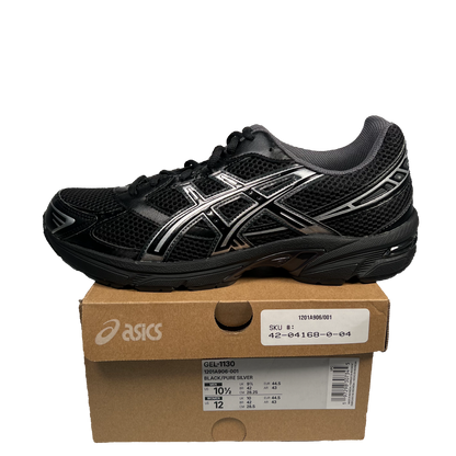 Asics Gel-1130 Black Pure Silver (2024) Size 10.5 NEW s17711