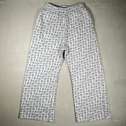 HMDD "Chim" AOP Old English Sweatpants Size Large USED x18319