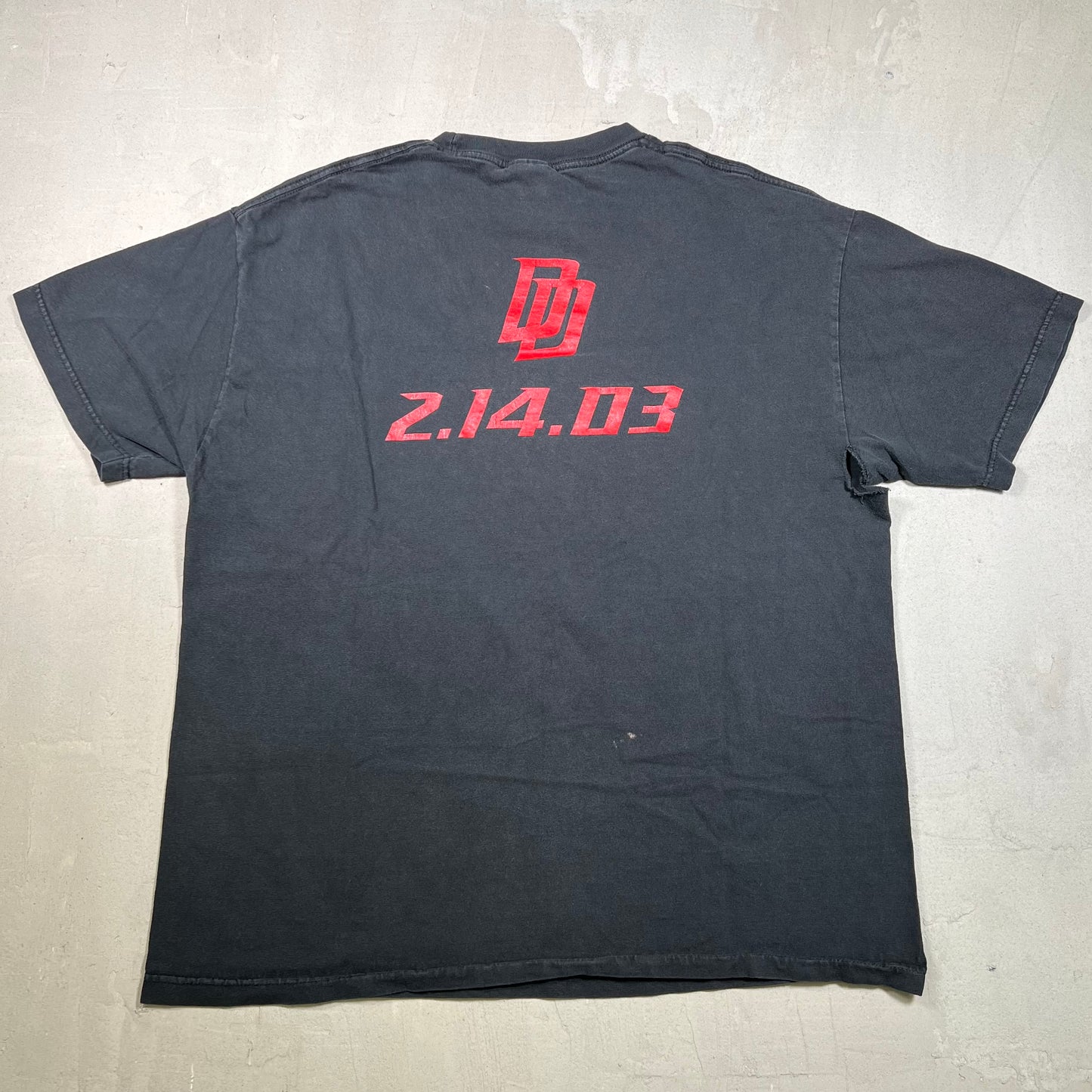 2003 DareDevil Opening Night Promo Black Tee Size XL USED v19019