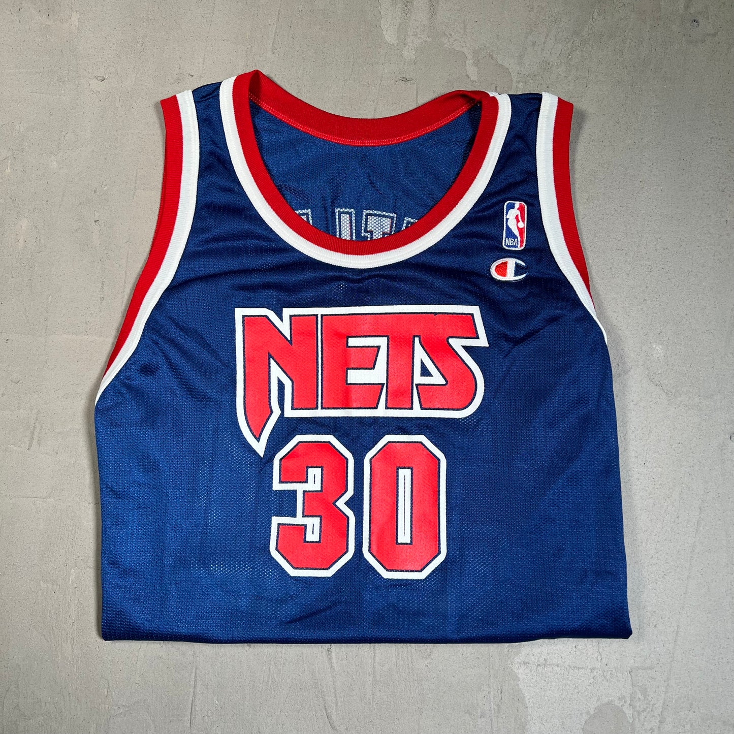 1990s New Jersey Nets Kerry Kittles Jersey Size 48 USED v19587