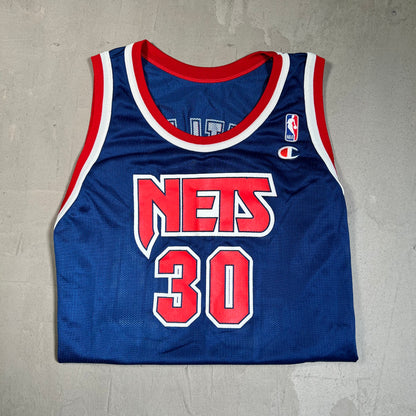 1990s New Jersey Nets Kerry Kittles Jersey Size 48 USED v19587