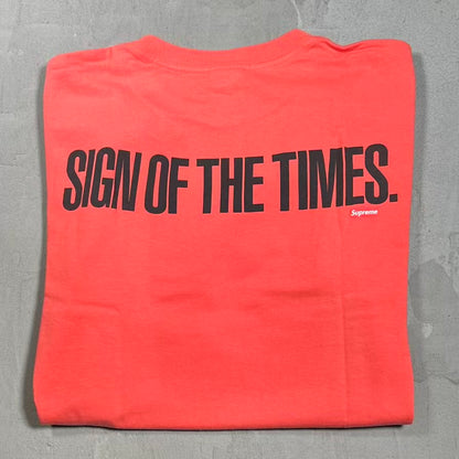 Supreme Sign of The Times (2007) Orange Tee Size Large USED x18547