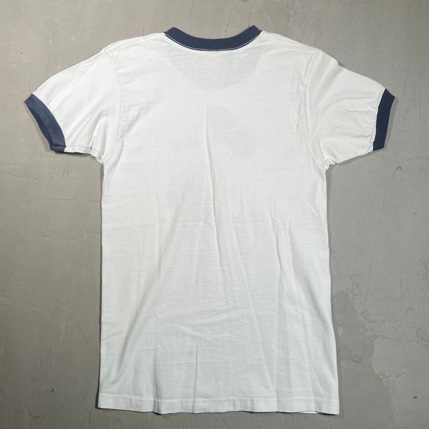 1980s Mickey Mouse Ringer White Tee Size Small USED v19435
