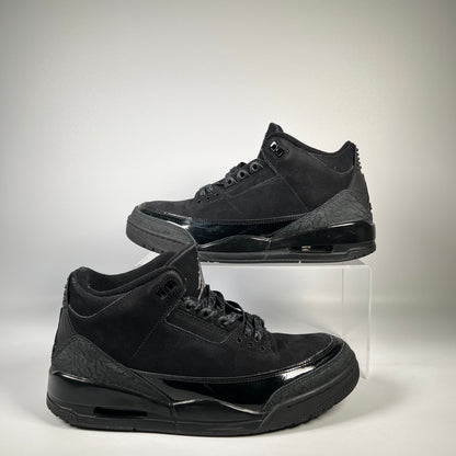 Jordan 3 Black Cat (2025) Size 9.5 USED s20055