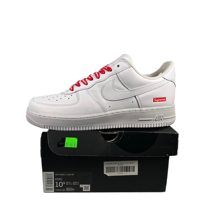 Nike x Supreme Air Force 1 Low White (2020) Size 10.5 USED s18509