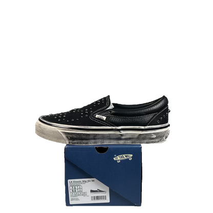 Vans LX Classic Slip On 98 Pearlized Pack Blackout (2026) Size 7.5 USED s23452