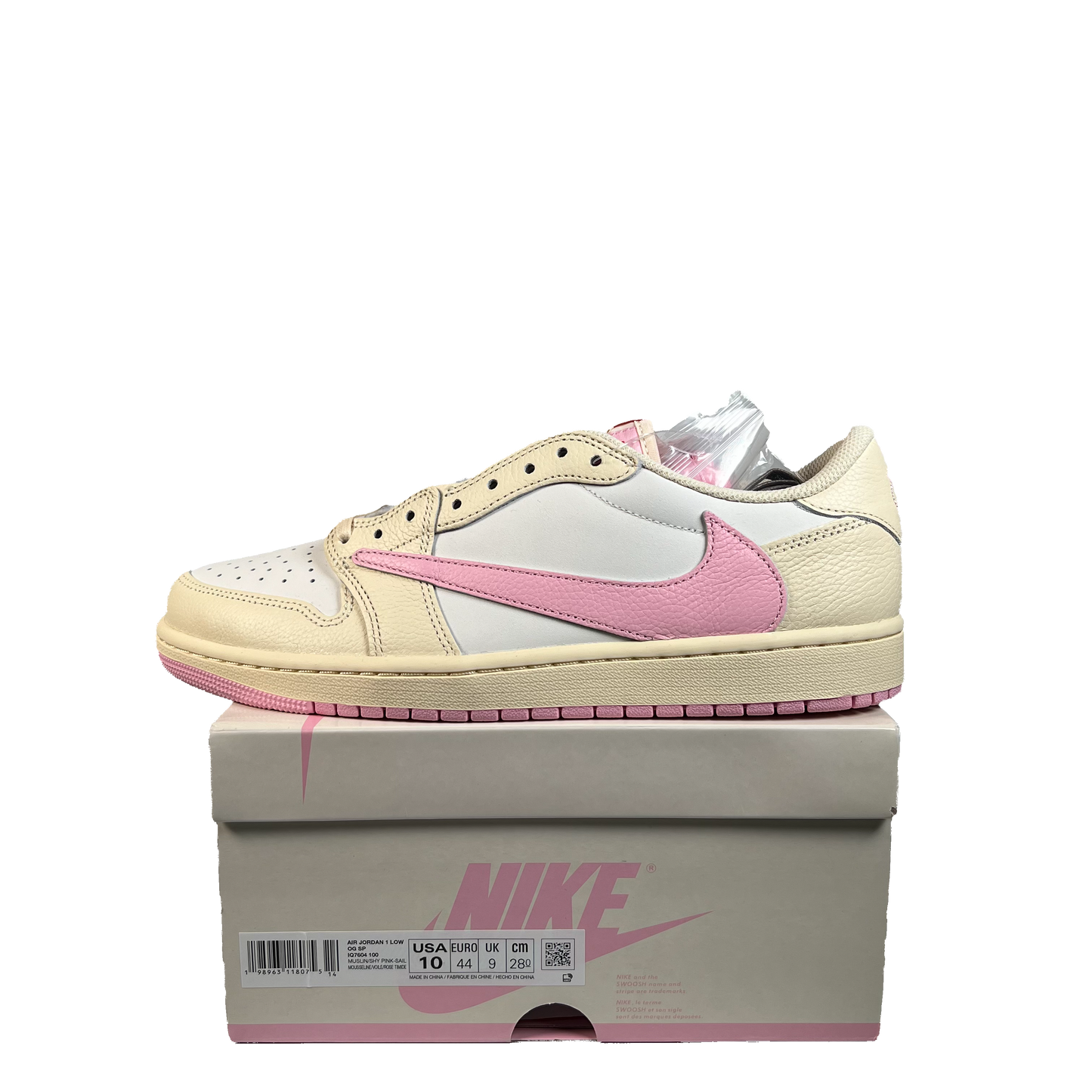 Jordan 1 Low Travis Scott Shy Pink (2026) Size 10 NEW s22438