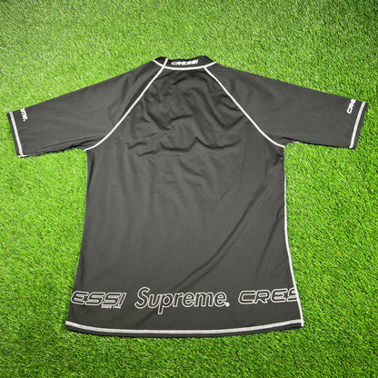 Supreme x Cessi Rash Guard Black Size Large USED x14834