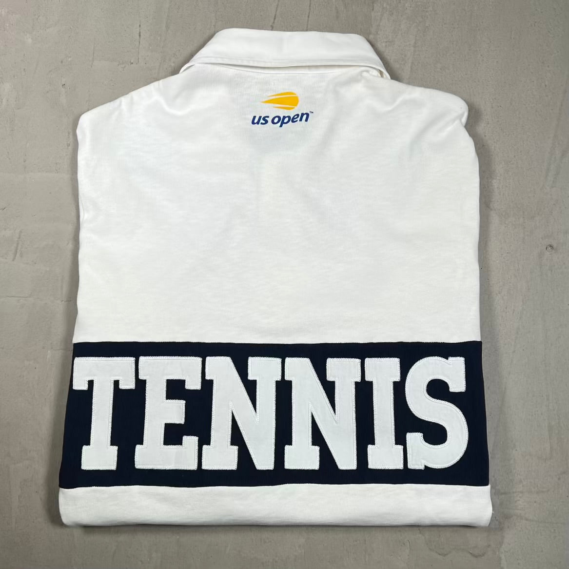 Y2K Polo Ralph Lauren US Open White Longsleeve Size XXL USED v20216